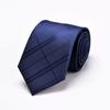 Traje de Negocios Corbata de Nudo a Mano para Hombre Azul Negro Cinturón Largo 8cm Banco Hotel Ropa de Trabajo Profesional Pajarita