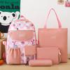 Mochila Escolar Femenina Primaria Estudiantes de Secundaria Grado 3 a Grado 5 y Grado 6 Gran Capacidad Estilo Coreano Pequeña Fresca Secundaria Mochila Combinable