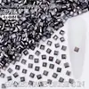 Joias Quadradas para Nail Art 4mm Flats Quadrados Fundo Plano Diamante de Formato Especial Pequeno Estilo Vermelho Quente Acessórios de Diamante para Nail Art Vestíveis Atacado
