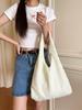 4664 Estilo Fresco Flor de Gasa Hombro Vesper Bolso Bolsa de Compras Ins Gran Capacidad Casual Casual Lona Casual