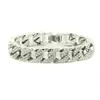 Pulseira masculina de diamante hip hop europeu e americano banhada a ouro 18K de proteção ambiental pulseira legal dominadora pulseira fabricantes fornecimento