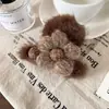 Pin de Flor de Felpa Suave para Mujer, Pinza de Tiburón para Otoño e Invierno, Pinza para el Pelo de Gama Alta para la Parte Posterior de la Cabeza, Pinza para el Pelo Pinza para el Pelo