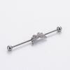 Nuevo Piercing Barra Gruesa 1.2mm Tornillo de Doble Cabeza Europeo y Americano Coreano Amor Cruz Perforación Puente de Oreja Moda Uña Hueso de Oreja