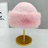 2025 Nuevo Sombrero Mongol de Felpa Otoño e Invierno A prueba de Frío Engrosado Protección para Orejas de Piel Estilo Étnico Versátil Circunferencia de Cabeza Grande Sombrero de Pescador