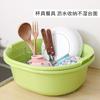 Cesta de drenaje de plástico de doble capa para cocina importada de Japón, cuenco para verduras, cesta para frutas y verduras, cesta para drenaje de arroz