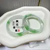 Suministro Directo de Fábrica de Pulseras de Ojo de Gato de Vidrio Transparente Hielo para Mujer, Azul Hielo, Rosa, Morado, Pulseras de Jade Tipo Hielo Multicolor, Fuente de Suministro al por Mayor
