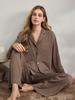 Pijamas Europeus e Americanos para Outono e Inverno para Mulheres, Cardigans Casuais e da Moda, Calças de Manga Longa, Roupas de Casa Soltas, Conjuntos de Duas Peças