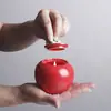 Portavelas de Cerámica Transfronterizo en Forma de Manzana con Tapa, Taza para Velas Aromáticas, Recipiente para Dulces, Tarro de Almacenamiento, Recipiente de Cera de Soja al por Mayor