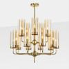 Lustre de vidro de arte minimalista pós-moderno, luxo, designer criativo, modelo, sala de estar, quarto, lâmpadas decorativas