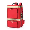 Kit de Primeiros Socorros Impermeável de Grande Capacidade Espesso com Armazenamento para Cilindro de Oxigênio de 2L, Bolsa de Emergência com Rodas
