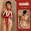 Mu Amor Sexo Lingerie Sexy Sem Alças Pelúcia Vestido de Natal Sedução Role Playing Desejo Puro Saia de Quadril Vestido Sexy