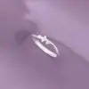 Anillo de Estrella de Cinco Puntas para Mujer Lujo Ligero Diseño de Nicho Alto Nivel Estilo Coreano Anillo Sencillo de Plata para Dedo del Pie Anillo Sencillo para Dedo del Anillo Estudiante
