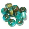 Amazon más vendido cuentas de agujero grande variedad de combinación de colores forma de ábaco agujero de piedra en cuenta suelta cuentas sueltas hechas a mano semiacabado joyería diy