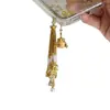 Nueva Cadena para Teléfono Móvil con Borla de Cuentas Mariposa Estilo Chino Lanyard para Teléfono Móvil Colgante Elegante Exquisito Estilo Nacional Moderno Elegante Versátil