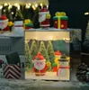 Luz de Noche de Cubo Rubik Navideño Regalo Hecho a Mano Materiales Pequeños Espejo Rompecabezas Pequeño