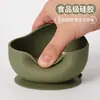 Plato de Cena de Silicona Transfronterizo Vajilla Infantil Baberos, Tazones de Comida, Cucharas Juego de Seis Piezas Set de Alimentación