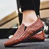 Zapatos de Primavera Zapatos de Hombre Zapatos Casuales para Hombre Zapatos de Moda Zapatos Perezosos Cubre Pie Sociales Zapatos Slip-on Brillo