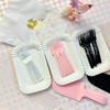 Plato de cuchillo y tenedor para pastel, apto para necesidades diarias de pastelería, vajilla rectangular, vajilla desechable para pastel, venta al por mayor