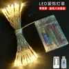 Luces de Cadena LED de Alambre de Cobre Populares Transfronterizas Luces Decorativas Modelo de Batería Solar Modelo USB Luces de Cadena Desnudas para Exteriores Fabricante