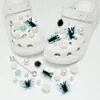 Zapatos de Agujeros Accesorios DIY Strass de Corazón Lazo Versátil Hebilla de Zapato de Alta Calidad Flor de Zapato Accesorios de Zapato Desmontables