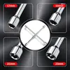 Llave Plegable para Quitar Neumáticos Herramienta Profesional Duradera Adaptación Multitamaño para Desmontaje Rápido Modelo Nuevo