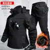 Nueva chaqueta cálida de forro polar para otoño e invierno, traje de forro polar compuesto para hombre, ropa de trabajo exterior camuflada a prueba de viento, ropa de trabajo duradera