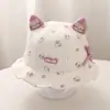 Chapéu de bebê fofo super adorável chapéu de pescador estilo primavera e outono chapéu de sol para bebês e crianças pequenas meses chapéu de proteção solar chapéu de balde princesa Coreano