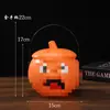 Linterna de Calabaza de Halloween Songyin Cubo de Calabaza Portátil para Niños Tarro de Dulces Juguete Luminoso para Actividad de Jardín de Infancia