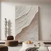 Pintura al Óleo Pintada a Mano Paisaje Marino al Amanecer Pintura con Textura Estéreo Decoración para Sofá de Sala de Estar Pintura para Pasillo de Entrada Colgante