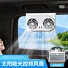 [Selección Premium] Ventilador de Escape para Coche Alimentado por Energía Solar con Interfaz USB, Ventilador de Coche, Circulador de Aire para Interiores de Coche en Verano
