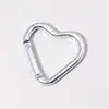 Gran Stock Mosquetón Forma de Corazón Botón para Ropa Infantil DIY Gancho Pequeño Forma de Corazón Mosquetón Corazón Melocotón