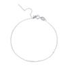 Pulsera de cuentas de plata esterlina S925, cadena cruzada de cuentas universal, pulsera en forma de O, accesorios de cadena de cuentas DIY