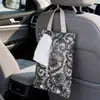 Caja de Pañuelos para Coche con Patrón Creativo de Mariposa, Suministros para el Interior del Coche, Bolsa para Pañuelos, Bolsa Portátil para Almacenamiento de Pañuelos, Bolsita para Pañuelos de Coche