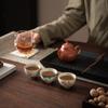 Taza de té Lotus Ge kiln pintada a mano juego de té kung fu taza de té de cerámica para el hogar esmalte abierto Copa Maestra Caja de Regalo Venta al por mayor
