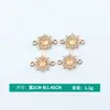 Atacado Versão Coreana Criativo Duplo Pendente Volante Diamante Roleta Liga Colar Pulseira Pingente Acessórios de Joias DIY
