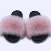 Chinelo de pele de raposa sintética quente de venda no exterior AliExpress chinelos de pele femininos chinelos de casa de pele artificial