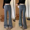 Pantalones Grises Acampanados Lulu para Mujer, Nuevo Estilo Primavera y Otoño 2026, Petite Cintura Alta Ajustados Versátiles Casuales Deportivos