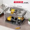 Caja de Herramientas, Caja de Almacenamiento Transparente para el Hogar, Caja Organizadora Multifuncional para Piezas y Ferretería, Caja de Almacenamiento Portátil de Doble Capa