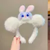 Lindo Peluche Amor Conejo Orejas Banda para el Cabello Lavado de Cara Banda para el Cabello Tocado de Niña Dibujos Animados Conejo Pinza para el Cabello Accesorios para el Cabello Dulce Belleza
