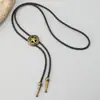 Estilo Cowboy Ocidental Retro Simples Criativo Pingente de Estrela de Cinco Pontas Unissex Acessório de Gravata Colar Bolo Tie