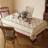 Mantel Estilo Americano, Sin Lavado, Impermeable al Aceite, Impermeable al Agua, Resistente al Calor, Mantel Rectangular, Lujo Ligero, Sensación de Alta Gama, Salvamanteles, Mantel