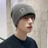 Chapéu Masculino Outono e Inverno Chapéu de Lã Quente Chapéu de Tricô Moda Inverno Chapéu de Algodão Feminino Baotou Chapéu para Frio Frio Exterior
