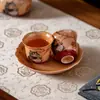 Soporte para Tetera de Encaje Gatito Pescando Cerámica Esmaltada Accesorios para Vajilla de Té Soporte para Tetera Esterilla para Tetera Base para Gaiwan Bandeja para Tazas de Té Plato para Bocadillos de Té