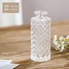 Decoração para casa em estilo aromaterapia pequeno vaso de vidro escritório decoração de mesa vaso nórdico retro alto sentido