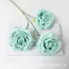 3 cabezas rosa diamante boda auditorio camino fila delantera flor fondo del hogar pared decoración flor artificial venta al por mayor