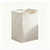Cesta de Lavandería Plegable con Asas de Madera, Cesto Grande de Almacenamiento para Ropa Sucia para el Hogar y el Dormitorio