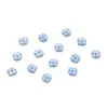 Mini Flor Pequena Pétalas de Trevo de Quatro Folhas 7mm Plástico Pérola de Imitação Flor Material para Brincos Pulseira Joias Feito à Mão