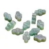 Jade Verde Natural Dongling Accesorios Xiangyun Colgante de Jade Moiré Trasero Pulsera Semi-acabada Hecha a Mano Joyería en Stock