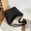 Bolsa Transversal de Lona Casual 2024 Nova Coleção de Primavera Bolsa de Ombro Simples de Grande Capacidade Bolsa para o Dia a Dia Versátil Bolsa Bolinho