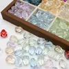Contas de Folha de Salgueiro Torcido Multicores com Furo Reto Assimétrico Contas de Vidro DIY Colar Pulseira Joias de Orelha Acessórios para Miçangas